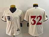 Women's Texas Rangers #32 Evan Carter Cream 2023 City Connect Stitched Jersey(Run Small),baseball caps,new era cap wholesale,wholesale hats